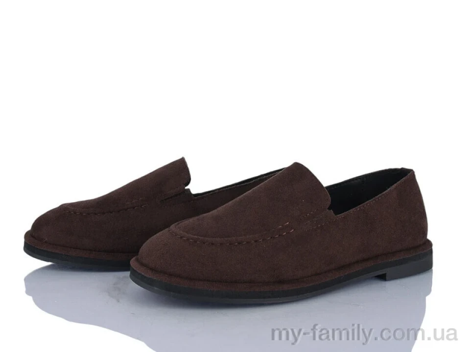 Туфлі штучна замша коричневий жінки -, Туфлі жіночі оптом