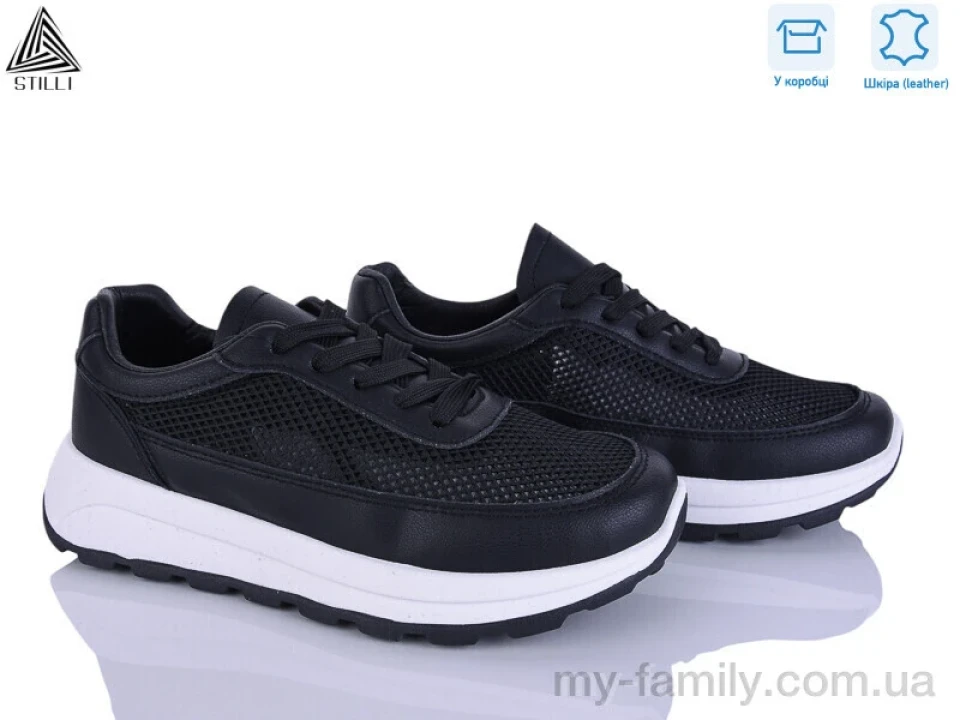 Кросівки натуральна шкіра-текстиль чорний жінки -, Жіночі кросівки оптом