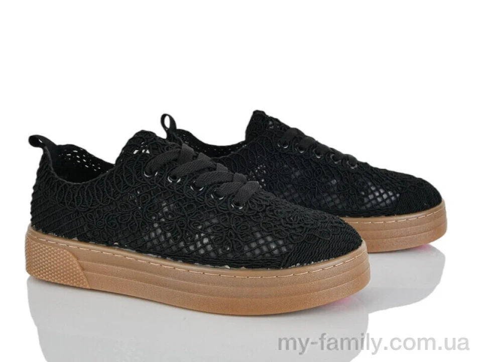 Кросівки текстиль чорний жінки -, Жіночі кросівки оптом