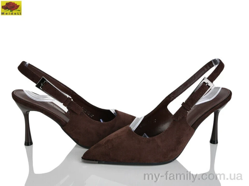 Туфлі штучна замша коричневий жінки -, Туфлі жіночі оптом