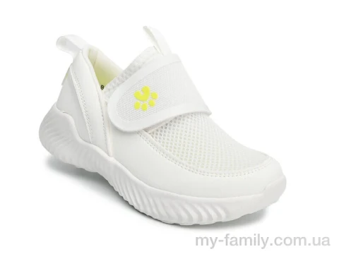 Кросівки штучна шкіра-текстиль білий діти унісекс, Дитячі кросівки оптом