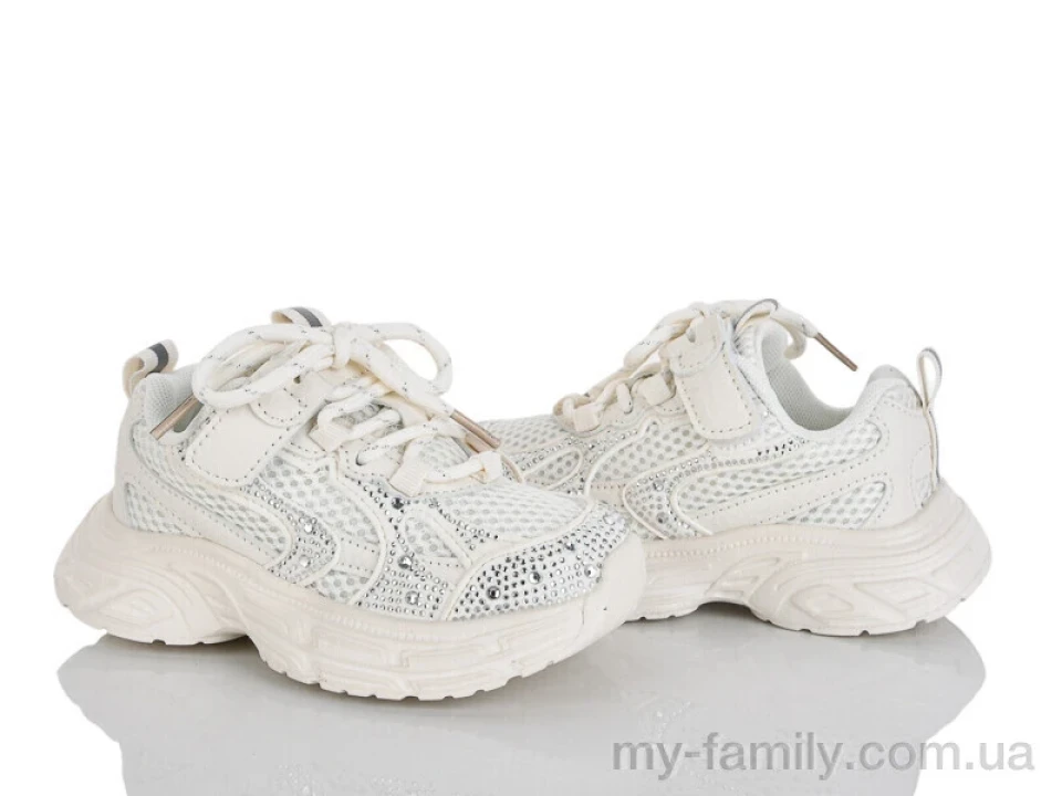 Кросівки штучна шкіра-текстиль бежевий діти дівчинка, Дитячі кросівки оптом