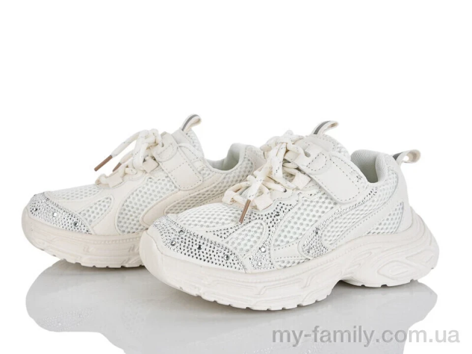 Кросівки штучна шкіра-текстиль бежевий діти дівчинка, Дитячі кросівки оптом