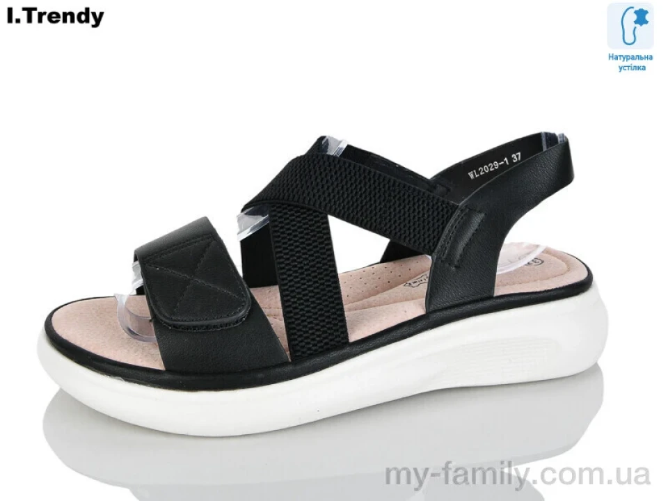 Босоніжки штучна шкіра-текстиль чорний жінки -, Жіночі босоніжки оптом