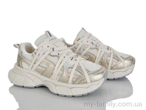 Кросівки штучна шкіра-текстиль бежевий жінки -, Жіночі кросівки оптом