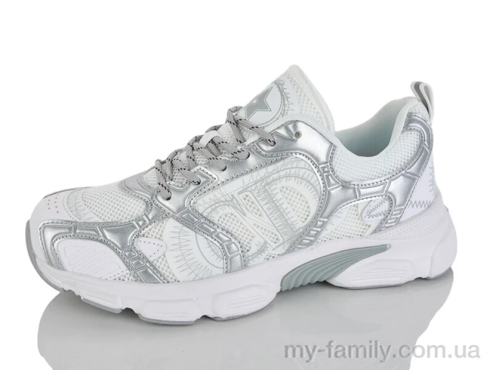 Кросівки штучна шкіра-текстиль білий жінки -, Жіночі кросівки оптом