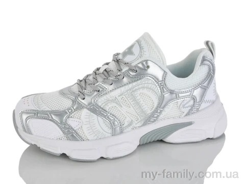 Кросівки штучна шкіра-текстиль білий жінки -, Жіночі кросівки оптом