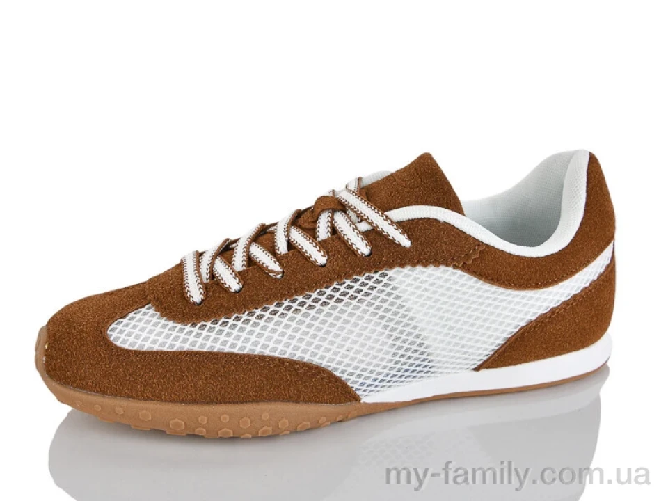 Кросівки штучна замша-текстиль camel жінки -, Жіночі кросівки оптом