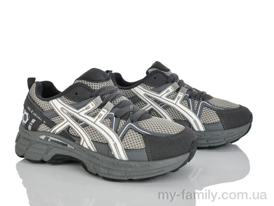 Кросівки штучна шкіра-текстиль сірий діти унісекс, Дитячі кросівки оптом