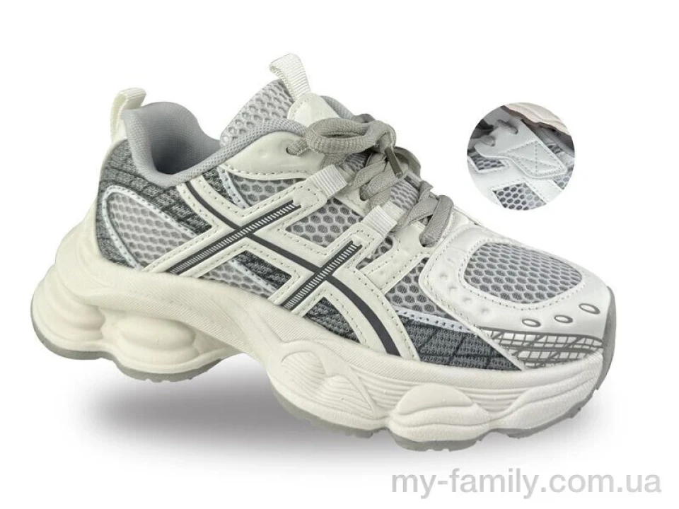 Кросівки штучна шкіра-текстиль білий діти унісекс, Дитячі кросівки оптом