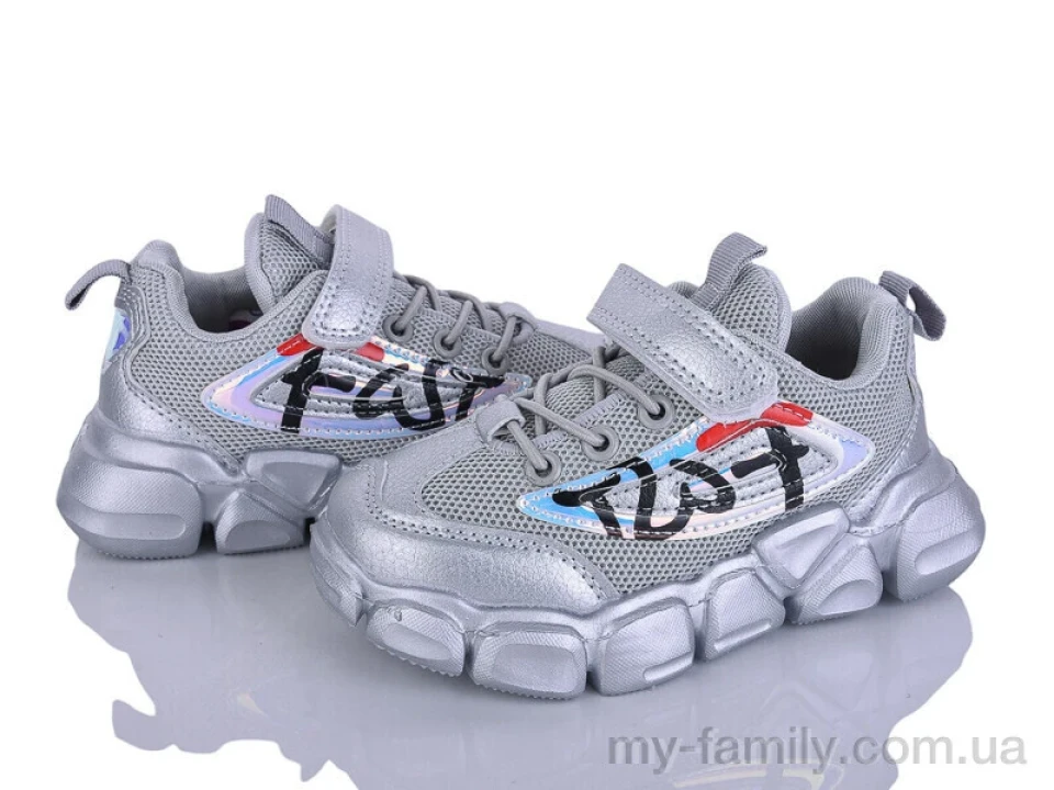 Кросівки штучна шкіра-текстиль сірий діти дівчинка, Дитячі кросівки оптом