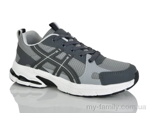 Кросівки штучна шкіра-текстиль сірий унісекс -, Унісекс кросівки оптом