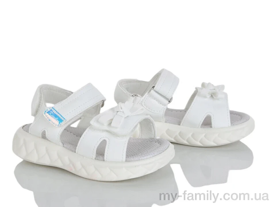 Босоніжки штучна шкіра білий діти дівчинка, Взуття оптом діти
