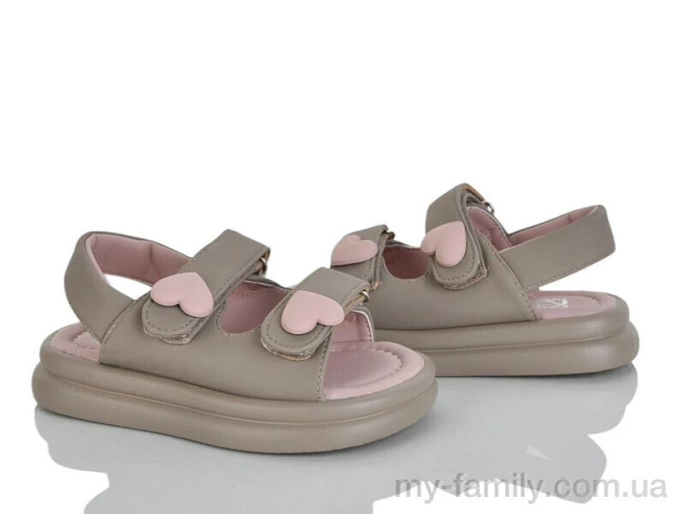 Босоніжки штучна шкіра коричневий діти дівчинка, Взуття оптом діти