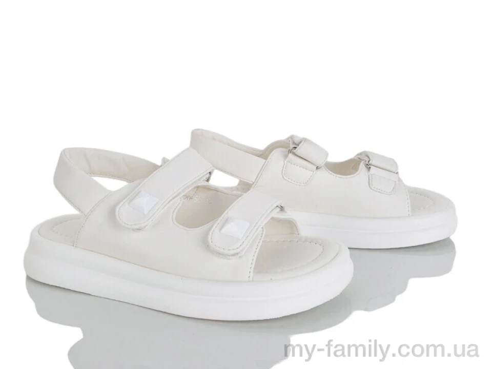 Босоніжки штучна шкіра білий діти дівчинка, Взуття оптом діти