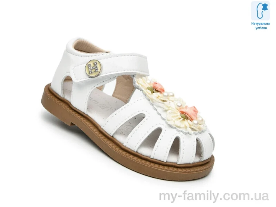 Босоніжки штучна шкіра білий діти дівчинка, Взуття оптом діти
