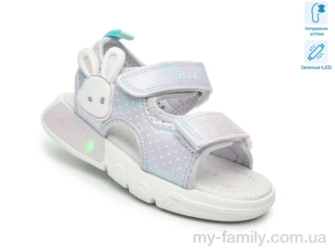 Босоножки искусственная кожа-текстиль фиолетовый дети девочка, Взуття оптом дети