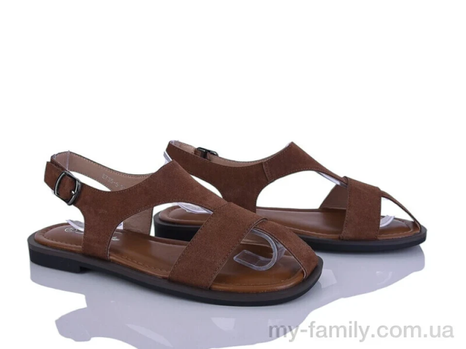 Босоніжки штучна замша коричневий жінки -, Жіночі босоніжки оптом