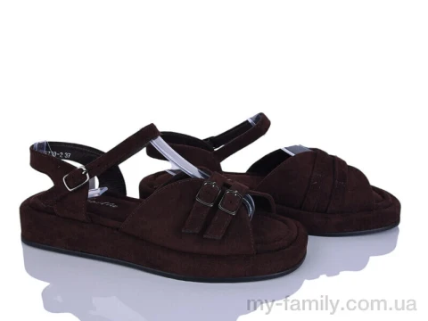 Босоніжки штучна замша коричневий жінки -, Жіночі босоніжки оптом