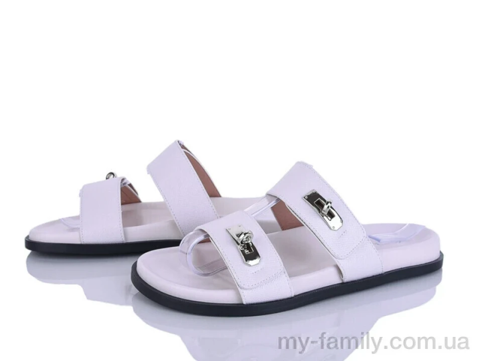 Шльопанці штучна шкіра білий жінки -, Жіночі шльопанці оптом