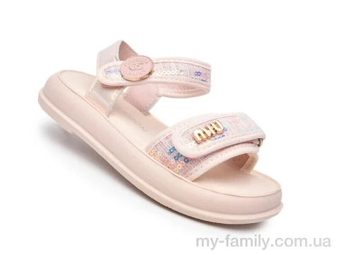 Босоножки искусственная кожа-текстиль розовый дети девочка, Взуття оптом дети