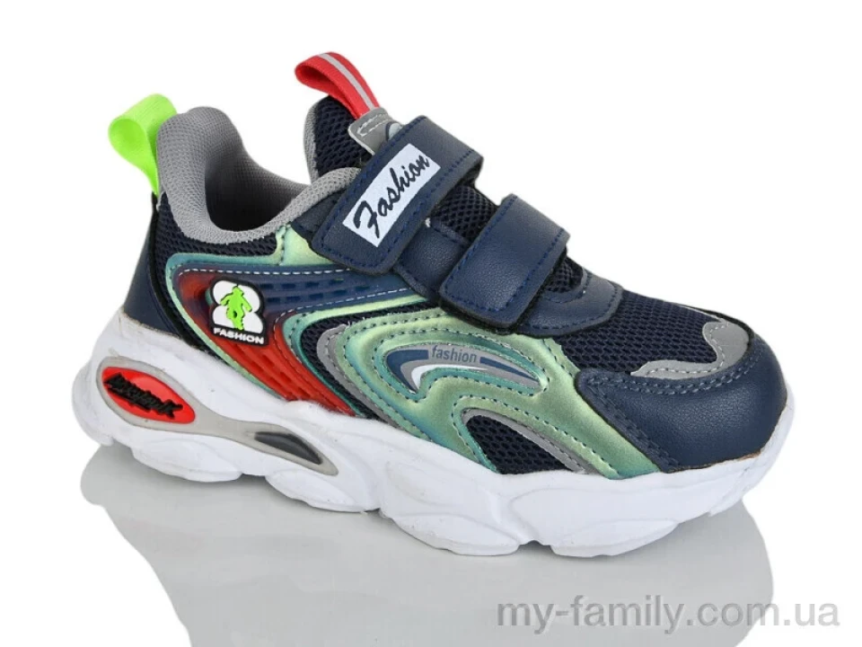 Кросівки штучна шкіра-текстиль синій діти унісекс, Дитячі кросівки оптом