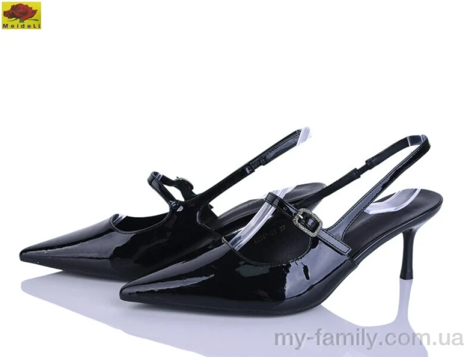 Туфлі штучний лак чорний жінки -, Туфлі жіночі оптом