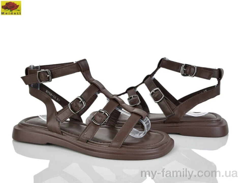 Босоніжки штучна шкіра коричневий жінки -, Жіночі босоніжки оптом