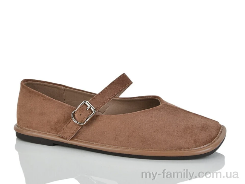 Туфлі штучна замша бежевий жінки -, Туфлі жіночі оптом