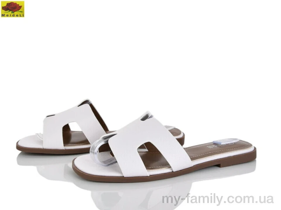 Шльопанці штучна шкіра білий жінки -, Жіночі шльопанці оптом
