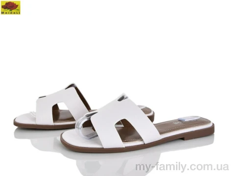 Шльопанці штучна шкіра білий жінки -, Жіночі шльопанці оптом