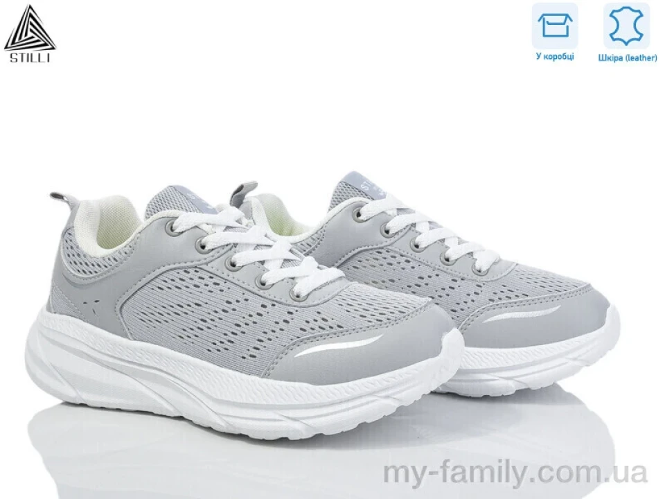 Кросівки натуральна шкіра-текстиль сірий жінки -, Жіночі кросівки оптом
