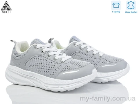 Кроссовки натуральная кожа-текстиль серый женщины -, Женские кроссовки оптом