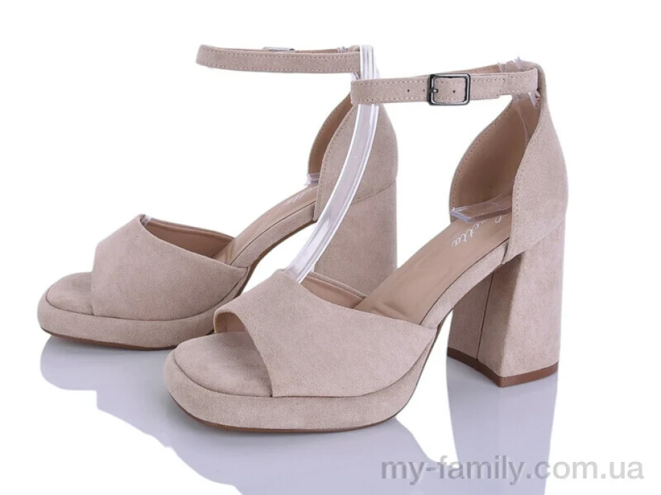 Босоніжки штучна замша бежевий жінки -, Жіночі босоніжки оптом