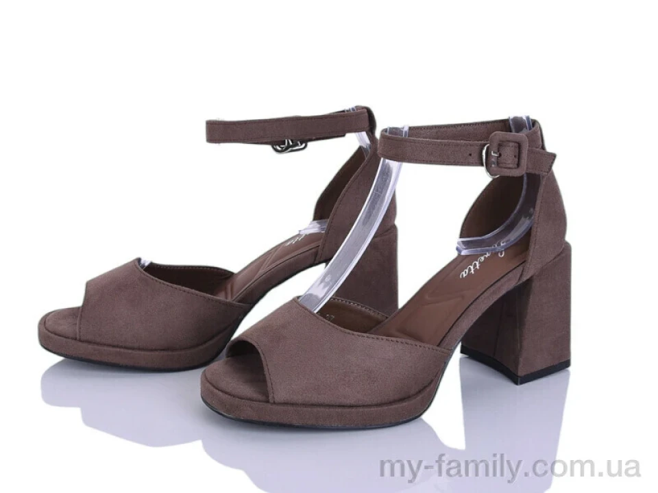 Босоніжки штучна замша коричневий жінки -, Жіночі босоніжки оптом