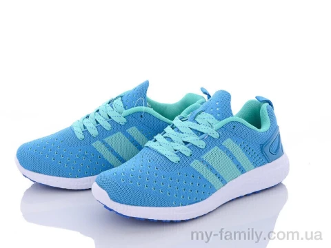 Кросівки текстиль блакитний жінки -, Жіночі кросівки оптом