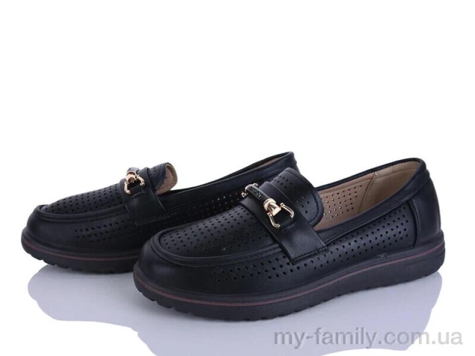 Туфлі штучна шкіра чорний жінки -, Туфлі жіночі оптом