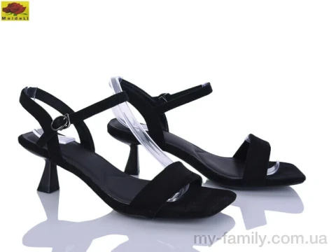 Босоножки искусственная замша черный женщины -, Женские босоножки оптом