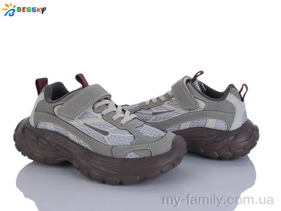 Кросівки штучна шкіра-текстиль сірий діти унісекс, Дитячі кросівки оптом