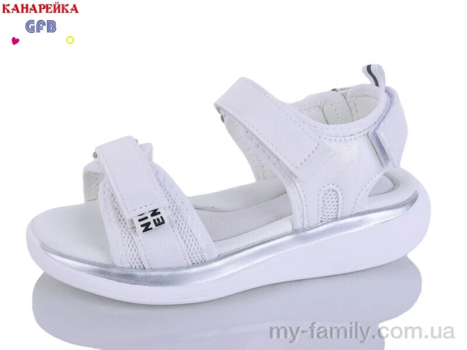 Босоніжки штучна шкіра-текстиль білий діти дівчинка, Взуття оптом діти