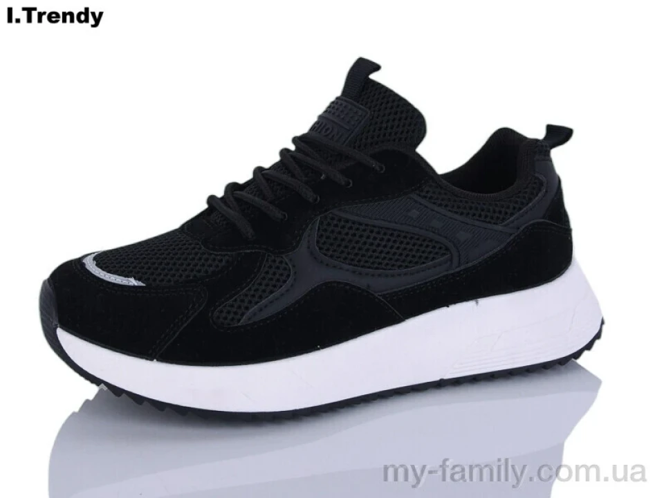 Кросівки штучна замша-текстиль чорний жінки -, Жіночі кросівки оптом