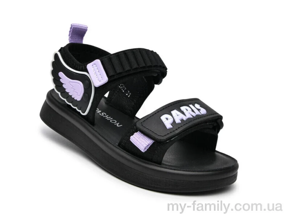 Босоніжки текстиль чорний діти дівчинка, Взуття оптом діти