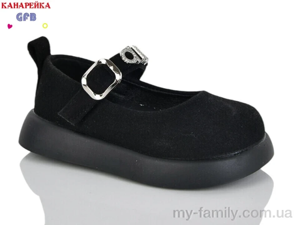 Туфлі штучна замша чорний діти дівчинка, Дитячі туфлі оптом