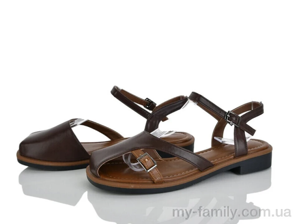 Босоніжки штучна шкіра коричневий жінки -, Жіночі босоніжки оптом