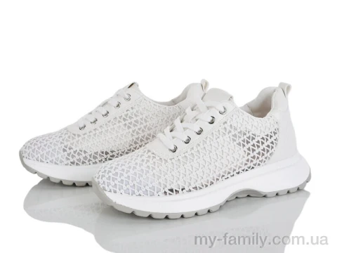Кросівки штучна шкіра-текстиль білий жінки -, Жіночі кросівки оптом