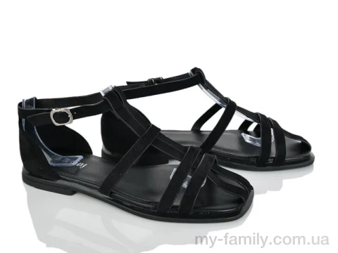 Босоніжки штучна замша чорний жінки -, Жіночі босоніжки оптом