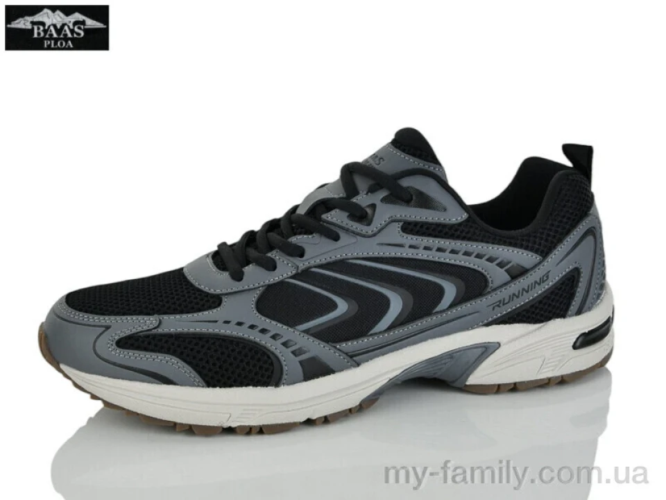 Кросівки штучна шкіра-текстиль чорний чоловіки -, Чоловічі кросівки оптом