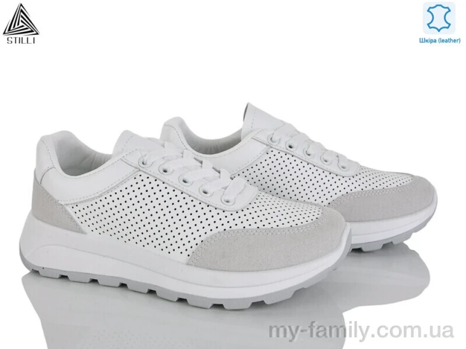 Кросівки натуральна шкіра-натуральна замша білий жінки -, Жіночі кросівки оптом