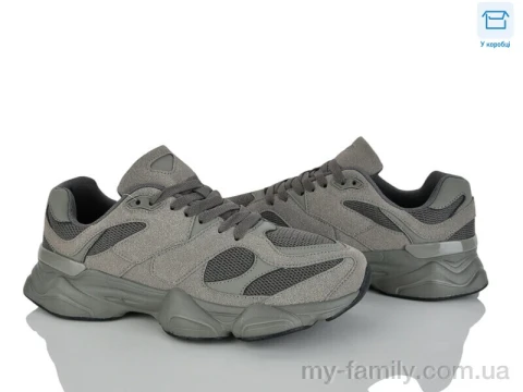 Кросівки штучна замша-текстиль сірий чоловіки -, Чоловічі кросівки оптом