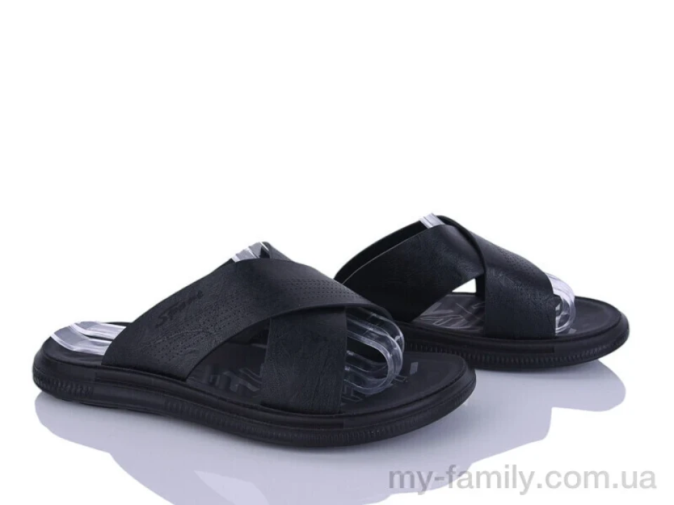 Шльопанці штучна шкіра чорний чоловіки -, Чоловічі шльопанці оптом